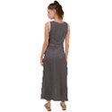 Vampire Grey	 - 	V-Neck Chiffon Maxi Dress View2