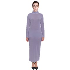 Coin Grey	 - 	turtleneck Maxi Dress by ColorfulDresses