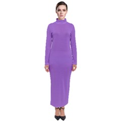 Iris Purple	 - 	turtleneck Maxi Dress by ColorfulDresses