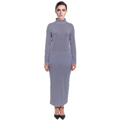 Roman Silver Grey	 - 	turtleneck Maxi Dress by ColorfulDresses