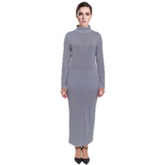 Tradewinds Grey	 - 	turtleneck Maxi Dress by ColorfulDresses