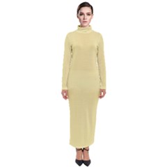 Yellow Iris	 - 	turtleneck Maxi Dress by ColorfulDresses