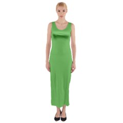 Mantis Green	 - 	fitted Maxi Dress by ColorfulDresses