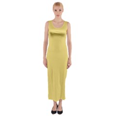 Jasmine Yellow	 - 	fitted Maxi Dress