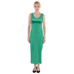 Mountain Meadow Green	 - 	fitted Maxi Dress