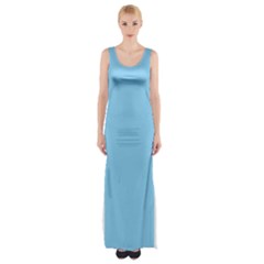 Baby Blue	 - 	Thigh Split Maxi Dress