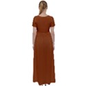 Burnt Orange	 - 	High Waist Short Sleeve Maxi Dress View2