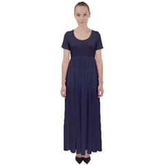 Black Cat	 - 	high Waist Short Sleeve Maxi Dress by ColorfulDresses