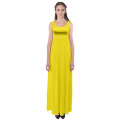 Bumblebee Yellow	 - 	empire Waist Maxi Dress by ColorfulDresses