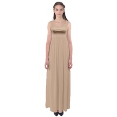 Hazelnut	 - 	empire Waist Maxi Dress by ColorfulDresses