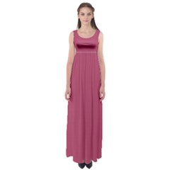 Raspberry Rose Pink	 - 	empire Waist Maxi Dress by ColorfulDresses