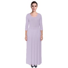 Languid Lavender Purple	 - 	quarter Sleeve Maxi Dress by ColorfulDresses