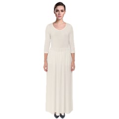 Cosmic Latte	 - 	quarter Sleeve Maxi Dress