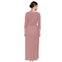 Rose Dawn Brown	 - 	Quarter Sleeve Maxi Dress View2