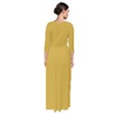 Metallic Gold	 - 	Quarter Sleeve Maxi Dress View2