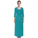 Viridian Green	 - 	Quarter Sleeve Maxi Dress View1