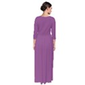 Plum Purple	 - 	Quarter Sleeve Maxi Dress View2