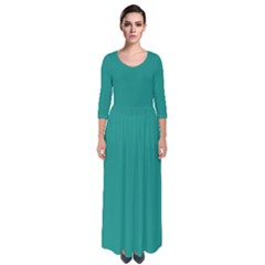 Arcadia	 - 	quarter Sleeve Maxi Dress