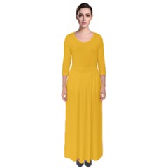 Saffron	 - 	quarter Sleeve Maxi Dress