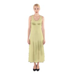 Yellow Iris	 - 	sleeveless Maxi Dress by ColorfulDresses