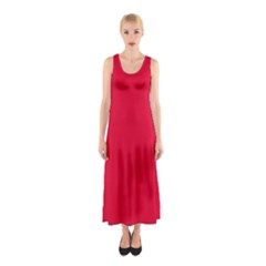 Medium Candy Apple Red	 - 	sleeveless Maxi Dress by ColorfulDresses