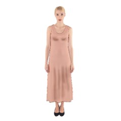 Peach Quartz	 - 	sleeveless Maxi Dress by ColorfulDresses