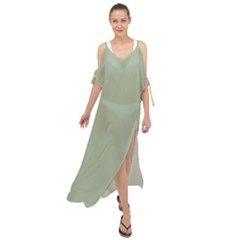 Laurel Green	 - 	maxi Chiffon Cover Up Dress by ColorfulDresses