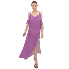 Radient Orchid	 - 	maxi Chiffon Cover Up Dress by ColorfulDresses