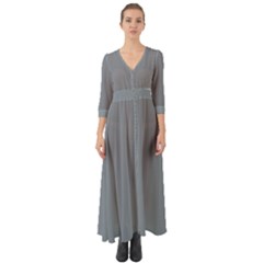 Tradewinds Grey	 - 	button Up Boho Maxi Dress by ColorfulDresses