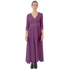 Sparkling Grape Purple	 - 	button Up Boho Maxi Dress by ColorfulDresses