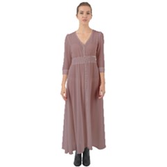 Wood Rose	 - 	Button Up Boho Maxi Dress