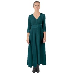 Eagle Green	 - 	button Up Boho Maxi Dress by ColorfulDresses