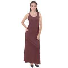 Bole Brown	 - 	sleeveless Velour Maxi Dress by ColorfulDresses