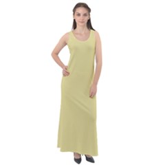 Yellow Iris	 - 	sleeveless Velour Maxi Dress by ColorfulDresses