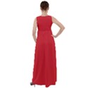 Amaranth Red	 - 	Empire Waist Velour Maxi Dress View2