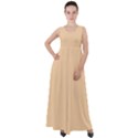 Deep Champagne White	 - 	Empire Waist Velour Maxi Dress View1