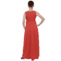 Cinnabar Orange	 - 	Empire Waist Velour Maxi Dress View2