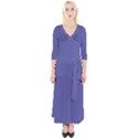 Blue Iris	 - 	Quarter Sleeve Wrap Maxi Dress View1