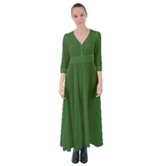 Basil Green	 - 	button Up Maxi Dress by ColorfulDresses