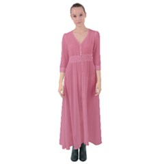 Chateau Rose Pink	 - 	button Up Maxi Dress by ColorfulDresses