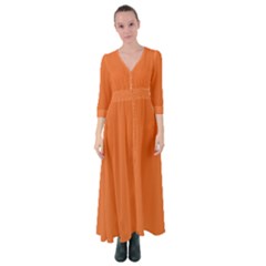 Halloween Orange	 - 	Button Up Maxi Dress