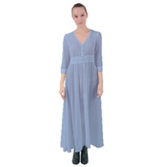 Serenity Blue	 - 	button Up Maxi Dress by ColorfulDresses