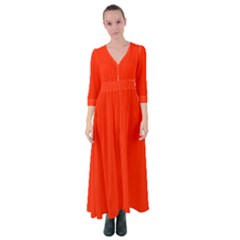 Scarlet Red	 - 	button Up Maxi Dress by ColorfulDresses