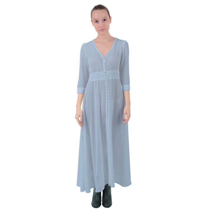 Cashmere Blue	 - 	Button Up Maxi Dress