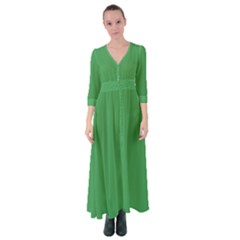 Clover Green	 - 	button Up Maxi Dress by ColorfulDresses