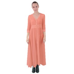 Peach Pink	 - 	Button Up Maxi Dress