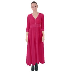 Pictorial Carmine	 - 	button Up Maxi Dress by ColorfulDresses