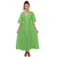 Mantis Green	 - 	kimono Sleeve Boho Dress by ColorfulDresses