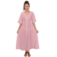 Crepe Pink	 - 	Kimono Sleeve Boho Dress