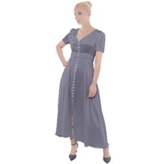 Coin Grey	 - 	button Up Short Sleeve Maxi Dress by ColorfulDresses